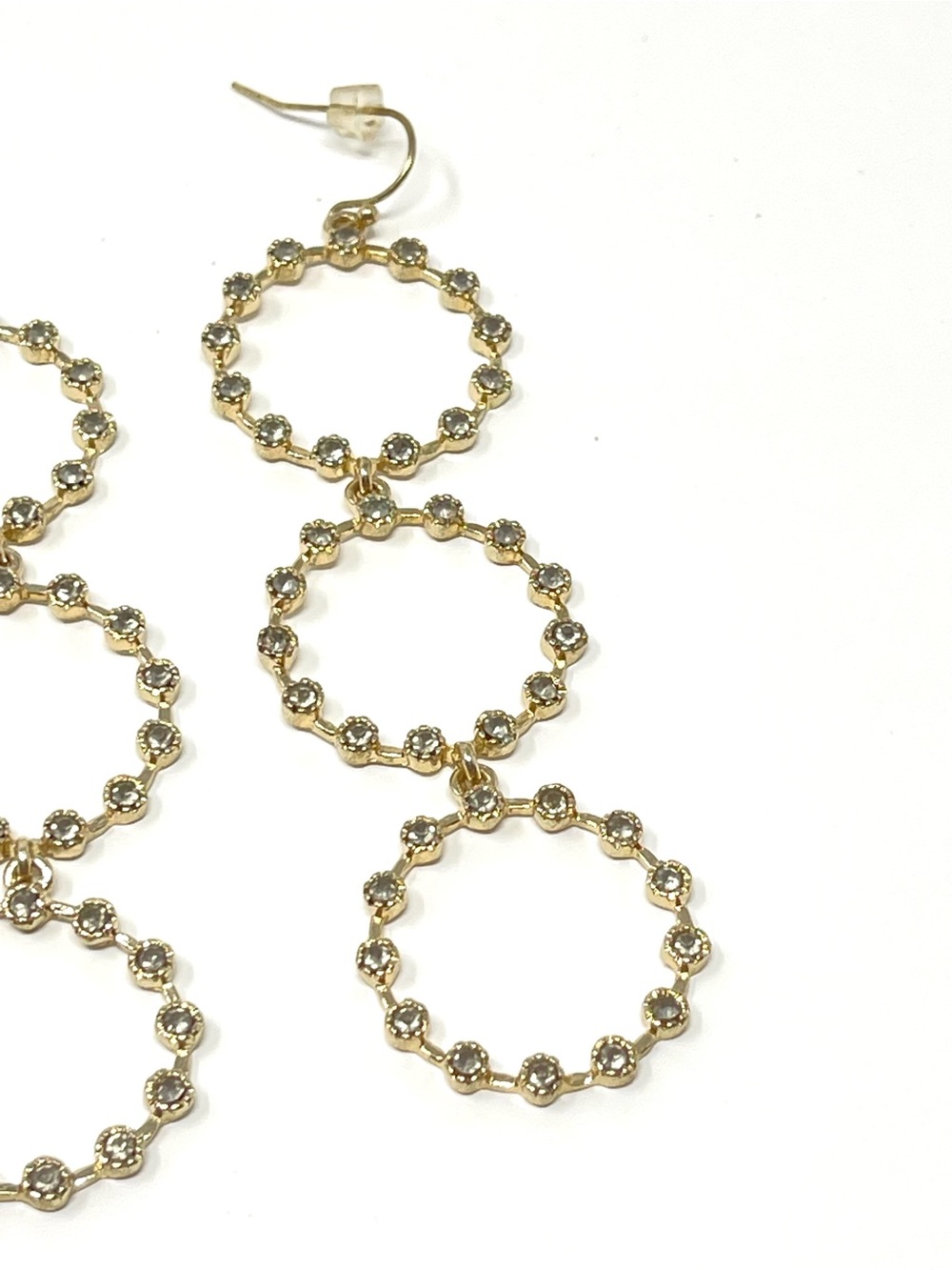 New Anthropologie Circle Marian Drop Earrings - Picture 6 of 8
